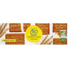 MONOPRIX BIO Biscuit petit épeautre & sésame bio 150g