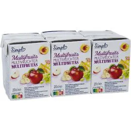 CARREFOUR SIMPL Nectar multifruits 6x20cl