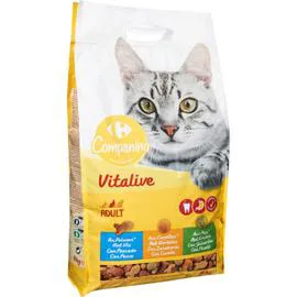 CARREFOUR COMPANINO Croquettes pour chat multi variétés 4kg