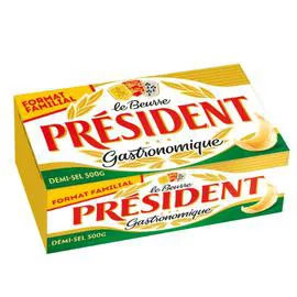 PRÉSIDENT Beurre Demi-Sel 500g