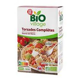 MARQUE REPÈRE, BIO VILLAGE Pâtes torsades Bio 500g