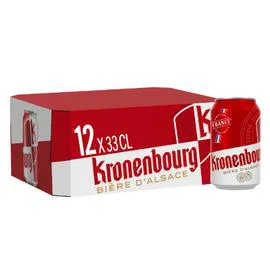 KRONENBOURG Bière Lager Blonde 12x33cl