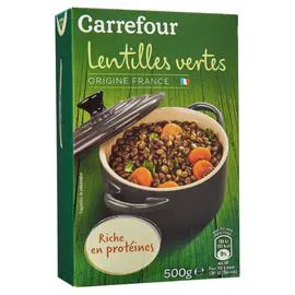 CARREFOUR Lentilles vertes 500g