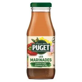 PUGET Sauce Marinade Poivrons Rouges Echalotes et Ail 180ml