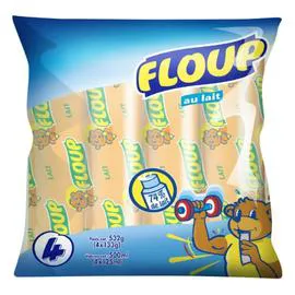 FLOUP Glace à l'eau au lait cacahuète 500g