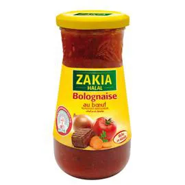 ZAKIA Sauce halal bolognaise au boeuf 400g