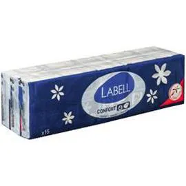 LABELL Mouchoirs étuis 4 plis 24x9 