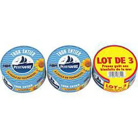 PETIT NAVIRE Thon entier à l'huile de tournesol 3x160g