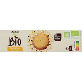 AUCHAN BIO Galettes pur beurre 125g