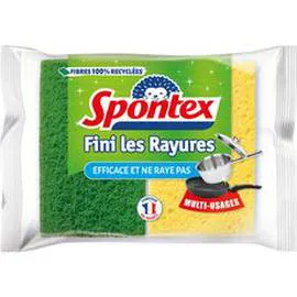 SPONTEX Fini les rayures Eponges multi-usages x2