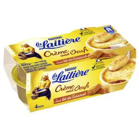NESTLÉ, LA LAITIÈRE Crème aux Oeufs sur lit de caramel 4x100g