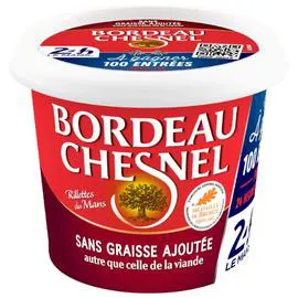 BORDEAU CHESNEL Rillettes du Mans sans graisse ajoutée 220g