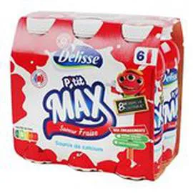 MARQUE REPÈRE, DÉLISSE P'tit max Fraise 6x180g