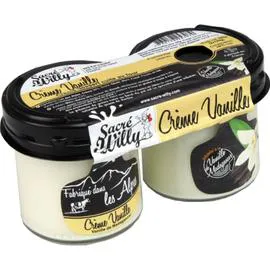SACRÉ WILLY Crème dessert vanille 2x125g