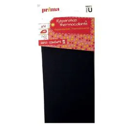 LA BROSSE ET DUPONT, PRIMA Tissu thermocollant noir 7x12 cm l'unité