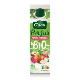 CIDOU Jus de fruits bio pomme framboise 1l