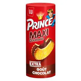 LU, PRINCE Biscuits fourrés au chocolat Maxi Gourmand 250g