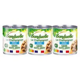 BONDUELLE Le champignon mini sans sulfite, additif et conservateur 585g
