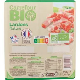 CARREFOUR BIO Lardons bio nature 2x75g