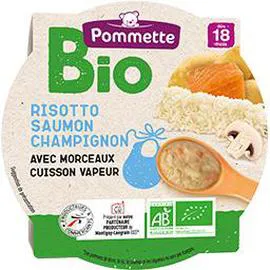 POMMETTE BIO Risotto saumon & champignon BIO, dès 18 mois 260g