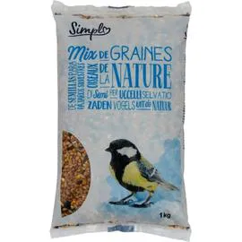 CARREFOUR SIMPL Graines pour oiseaux de la nature 1kg