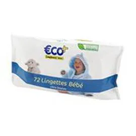 ECO+ Lingettes bébé Epaisses - x72 x72 