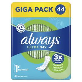 ALWAYS, ULTRA Serviette Hygiènique Taille 1 Normal Day x44