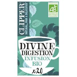 CLIPPER Infusion menthe et fenouil divine digestion Bio 38g