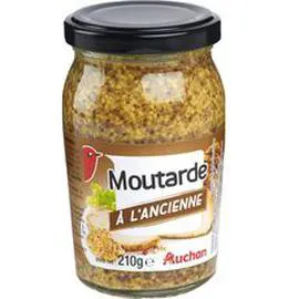 AUCHAN Moutarde à l'ancienne 210g