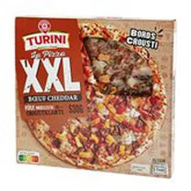 MARQUE REPÈRE, TURINI Pizza XXL Boeuf Cheddar 530g