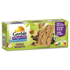 GERBLÉ Biscuits pépites choco noisettes sans gluten 150g