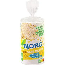 BJORG Galettes maïs amarante lin bio sans gluten 150g