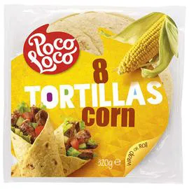 POCO LOCO Tortillas corn, de maïs 320g