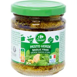CARREFOUR CLASSIC' Sauce pesto basilic frais 190g