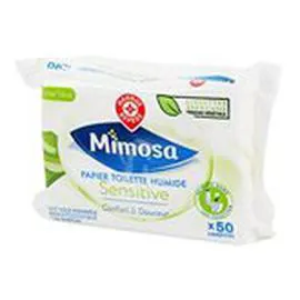 MARQUE REPÈRE, MIMOSA Papier toilette Humide x50 x50