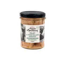 AROSTEGUY Filet thon germon naturel 140g