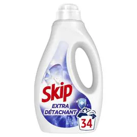SKIP Lessive Liquide Extra Détachant+ 1,53l