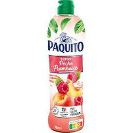 PAQUITO Sirop pêche framboise 75cl