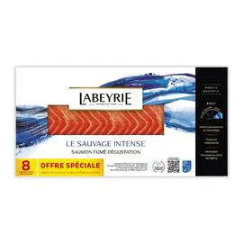 LABEYRIE Saumon Fumé Au Bois de Hetre 8 tranches 215g