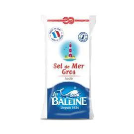 LA BALEINE Gros sel iodé 1kg