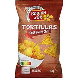 BOUTON D'OR Tortilla goût Sweet Chili 150g