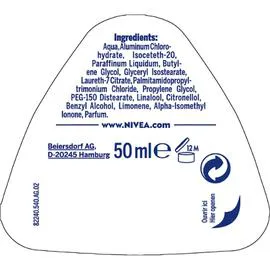 Déodorant Bille anti-traces blanches/jaunes (50ml)