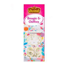 VAHINÉ Bougie & chiffres l'unité