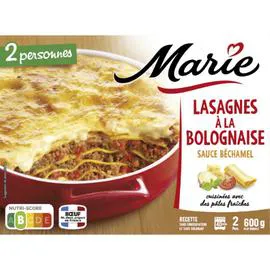 MARIE Plat cuisiné lasagnes à la bolognaise 600g