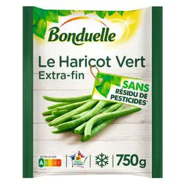 BONDUELLE Haricots verts extra-fins sans résidu de pesticides 750g