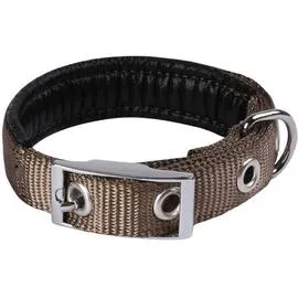 ANIMALIS Collier Basic Confort pour Chien 40mm - 70cm, Taupe 190g