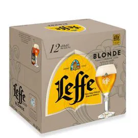 LEFFE Bière blonde 12x33cl