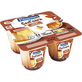 PÂTURAGES Dessert lacté nappage caramel 4x100g
