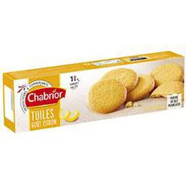 CHABRIOR Tuiles goût citron 85g