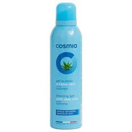 AUCHAN, COSMIA Gel à raser hydratant à l'aloé vera pour peaux sensibles 200ml